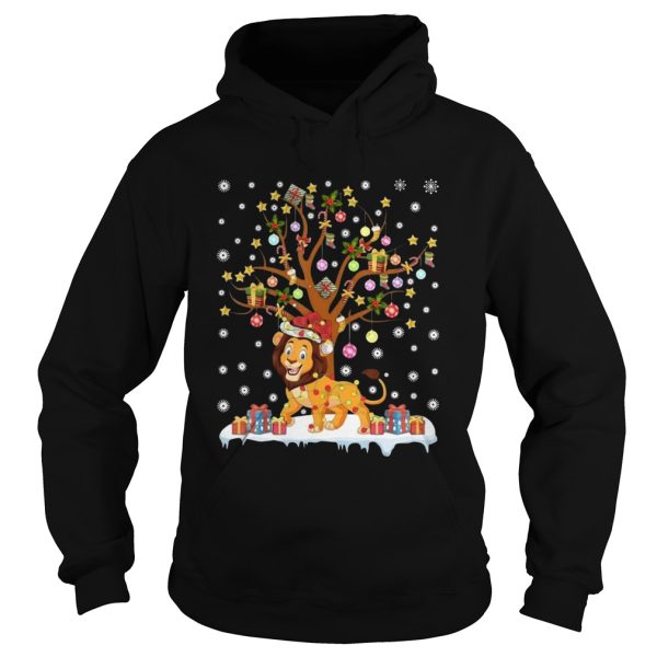 Lion Lighting Xmas Tree Lion Christmas shirt