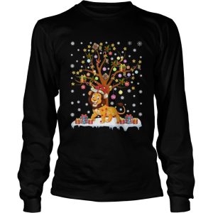 Lion Lighting Xmas Tree Lion Christmas shirt 2