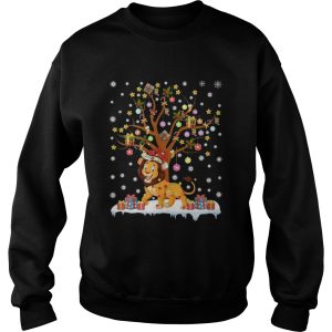 Lion Lighting Xmas Tree Lion Christmas shirt 3