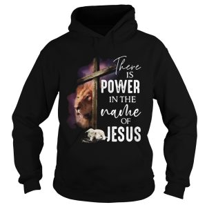 Lion and goat there is power in the name of jesus shirt 1