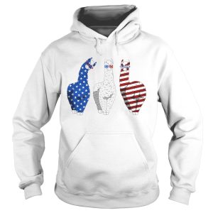 Llama American Flag Veteran Independence Day shirt 1