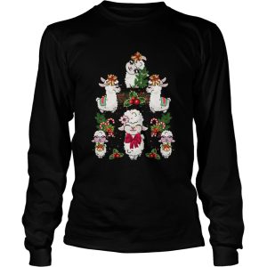 Llama Christmas Tree shirt 2