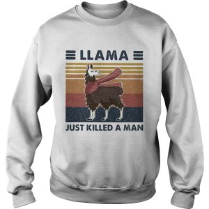 Llama Just Killed A Man Vintage Retro shirt 2