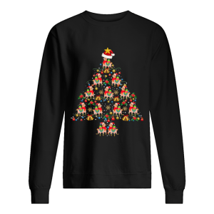 Llamas Christmas Tree Awesome Gift T Shirt 2