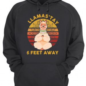 Llamastay 6 Feet Away Vintage shirt 3