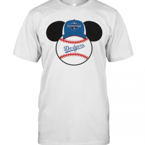 Los Angeles Dodgers Mickey Mouse Champions 2020 MLB T-Shirt