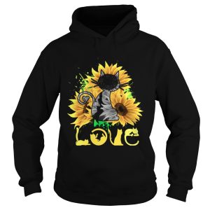 Love Cat Sunflower shirt