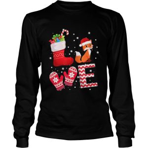 Love Fox Santa Ugly Christmas shirt 2