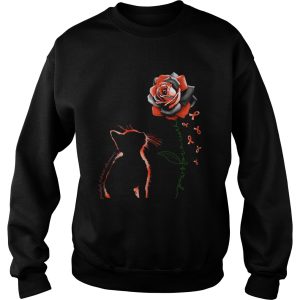 Love for a cure awareness roses cat shirt