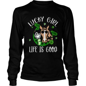 Lucky Girl Life Is Good Horse Shamrock shirt 2