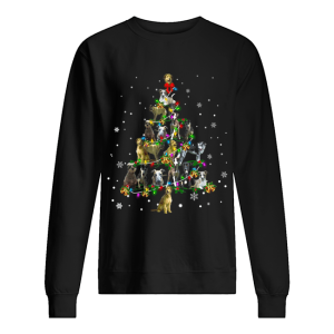 Lurcher Christmas Tree T Shirt 2