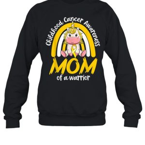 Magical Unicorn Proud Mom Of Childhood Cancer Ribbon shirt 2