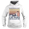 Maintenance dept cat puke division vintage retro shirt
