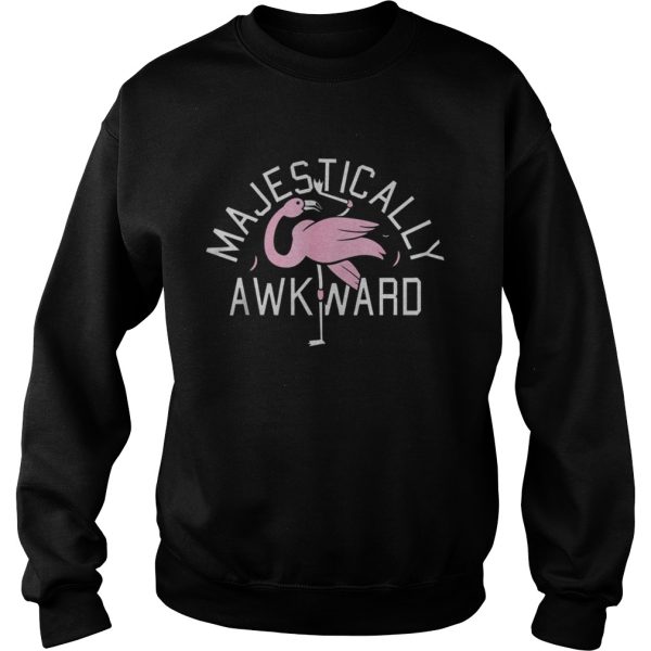 Majestically Awkward Pink Flamingo Funny Bar Crawl Shirt T-Shirt