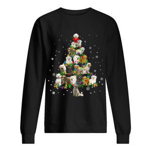 Maltipoo Christmas Tree T Shirt 2