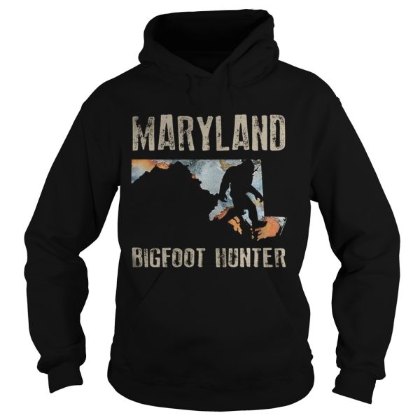 Maryland bigfoot hunter sunset shirt