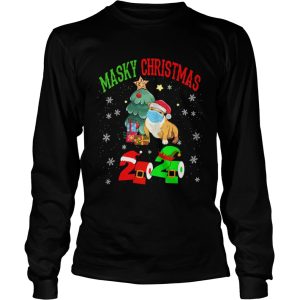Masky Christmas Pug Santa Face Mask 2020 Elf Toilet Paper Merry Christmas shirt 2