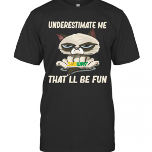 Meme Cat Subway Underestimate Me That’Ll Be Fun T-Shirt
