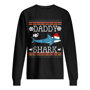 Mens Matching Family Christmas Pajamas Shirts Daddy Shark shirt 2