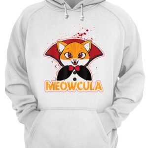 Meowcula Funny Cat Vampire Dracula Halloween Kitty shirt 3