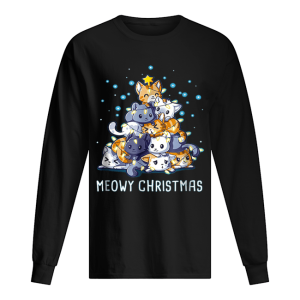 Meowy Christmas Cat Tree shirt 1