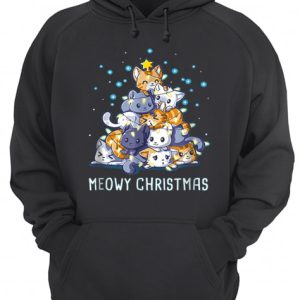Meowy Christmas Cat Tree shirt 3