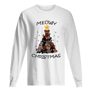 Meowy Christmas Tree Cute Merry Xmas shirt