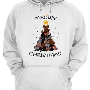 Meowy Christmas Tree Cute Merry Xmas shirt 3