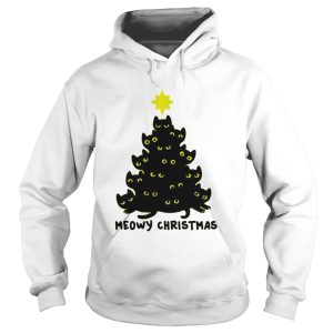 Meowy Christmas tree shirt 1