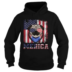 Merica Dog Glasses Amrican Flag Independence Day shirt 1