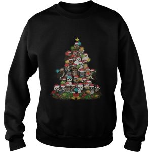 Merry And Bright Owl Christmas Tree shirt