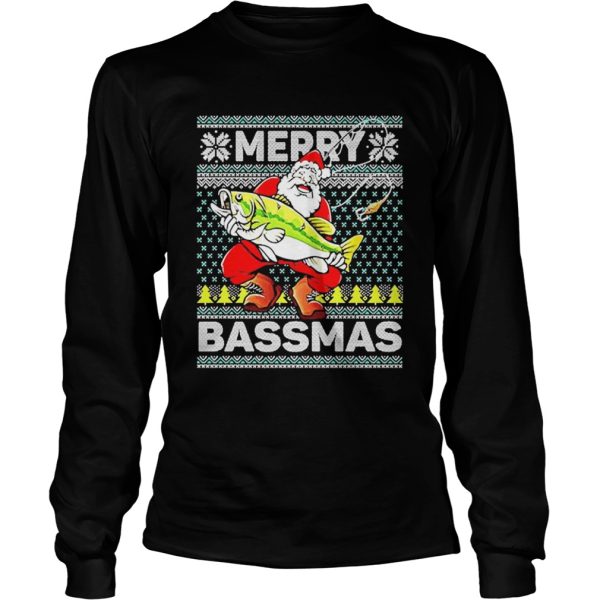 Merry Bassmas Fish Santa Christmas 2020 shirt