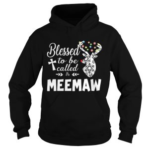 Merry Christmas Blessed To Be Called Meemaw TShirt 1