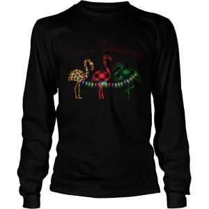 Merry Christmas Flamingo Lumberjack shirt 2