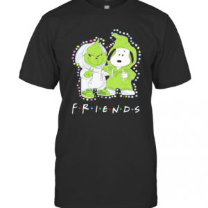 Merry Christmas Grinch And Snoopy Friends T-Shirt