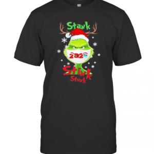 Merry Christmas Grinch Wear Mask Stink Stank Stunk 2020 T-Shirt