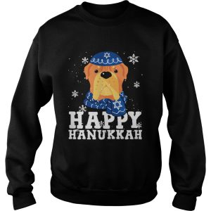 Merry Christmas Happy Hanukkah French Mastiff Dog Funny Noel Xmas shirt 3