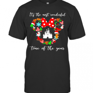 Merry Christmas Minnie Mouse It’S The Most Wonderful Time Of The Year T-Shirt