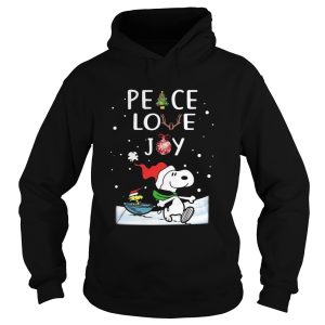 Merry Christmas Peanuts Snoopy Peace Love Joy shirt 1