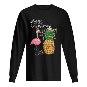 Merry Christmas Pink Flamingo Christmas T-Shirt