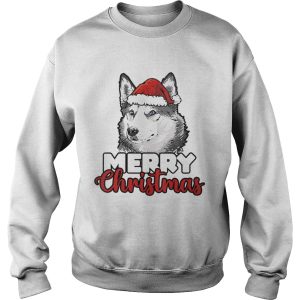 Merry Christmas Siberian Husky Dog shirt 3