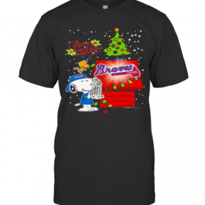 Merry Christmas Snoopy Braves Atlanta Football T-Shirt