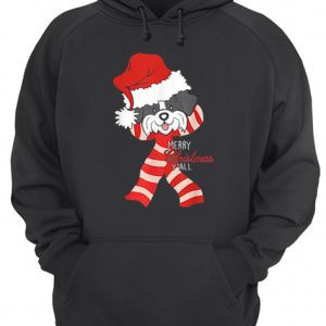 Merry Christmas Y'all Santa Shih Tzu Dog Xmas lover gift shirt 3
