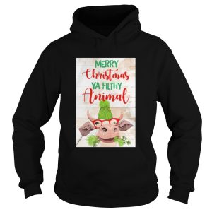 Merry Christmas Ya Filthy Animal Cow shirt 1