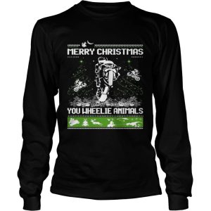 Merry Christmas You Wheelie Animals Ugly Christmas Sweater shirt 2