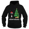 Merry Dogmas Pitbull Christmas dog decor Xmas tree shirt