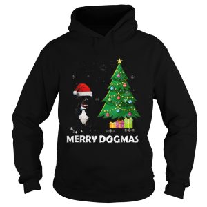 Merry Dogmas Pitbull Christmas dog decor Xmas tree shirt 1
