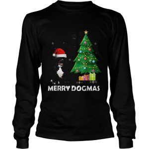Merry Dogmas Pitbull Christmas dog decor Xmas tree shirt 2