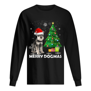 Merry Dogmas Schnauzer Christmas dog decor Xmas tree shirt 1