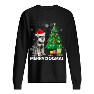 Merry Dogmas Schnauzer Christmas dog decor Xmas tree shirt 2